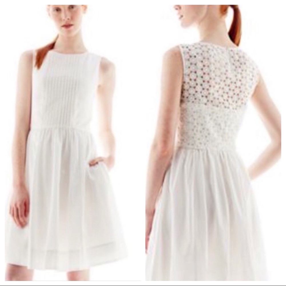 Joe Fresh Pintuck Dress with Eyelet Back - Size 12